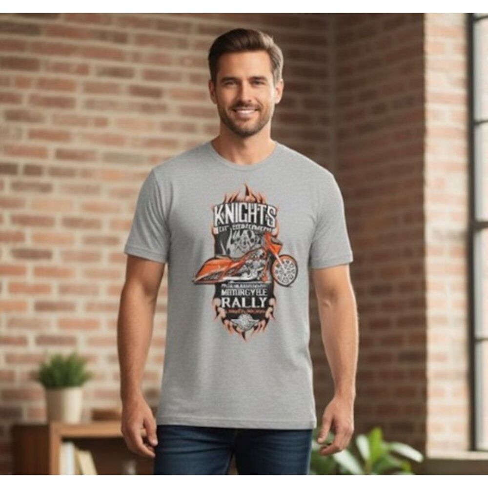 Harley Davidson T Shirt Knights Of Solomon Memorial Motorcycle Rally Mens XL